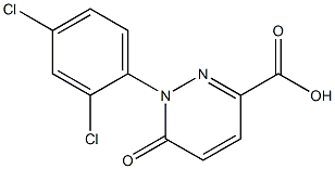 1-(2,4-dichlorophenyl)-6-oxo-1,6-dihydropyridazine-3-carboxylic acid Struktur