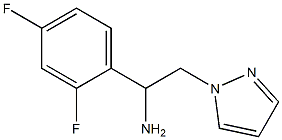 1-(2,4-difluorophenyl)-2-(1H-pyrazol-1-yl)ethanamine Struktur