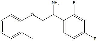 1-(2,4-difluorophenyl)-2-(2-methylphenoxy)ethanamine Struktur