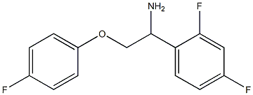 1-(2,4-difluorophenyl)-2-(4-fluorophenoxy)ethanamine Struktur