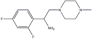 1-(2,4-difluorophenyl)-2-(4-methylpiperazin-1-yl)ethanamine Struktur