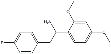 1-(2,4-dimethoxyphenyl)-2-(4-fluorophenyl)ethan-1-amine Struktur