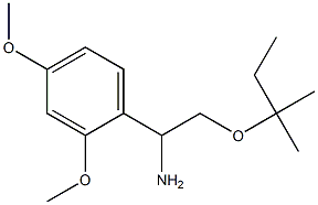 1-(2,4-dimethoxyphenyl)-2-[(2-methylbutan-2-yl)oxy]ethan-1-amine Struktur