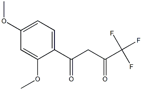 1-(2,4-dimethoxyphenyl)-4,4,4-trifluorobutane-1,3-dione Struktur