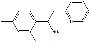 1-(2,4-dimethylphenyl)-2-(pyridin-2-yl)ethan-1-amine Struktur