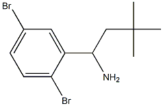 1-(2,5-dibromophenyl)-3,3-dimethylbutan-1-amine Struktur