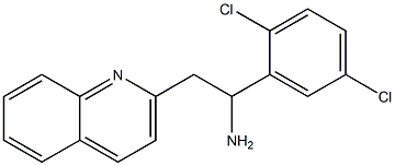 1-(2,5-dichlorophenyl)-2-(quinolin-2-yl)ethan-1-amine Struktur