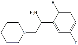 1-(2,5-difluorophenyl)-2-piperidin-1-ylethanamine Struktur