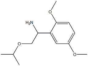 1-(2,5-dimethoxyphenyl)-2-(propan-2-yloxy)ethan-1-amine Struktur