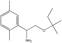 1-(2,5-dimethylphenyl)-2-[(2-methylbutan-2-yl)oxy]ethan-1-amine Struktur