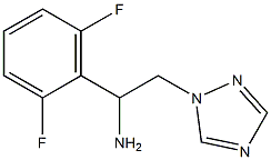 1-(2,6-difluorophenyl)-2-(1H-1,2,4-triazol-1-yl)ethanamine Struktur