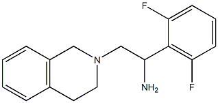 1-(2,6-difluorophenyl)-2-(3,4-dihydroisoquinolin-2(1H)-yl)ethanamine Struktur