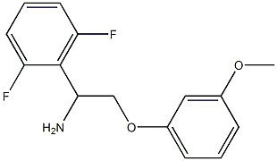 1-(2,6-difluorophenyl)-2-(3-methoxyphenoxy)ethanamine Struktur