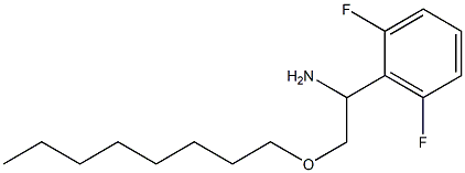 1-(2,6-difluorophenyl)-2-(octyloxy)ethan-1-amine Struktur