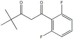 1-(2,6-difluorophenyl)-4,4-dimethylpentane-1,3-dione Struktur