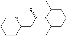 1-(2,6-dimethylpiperidin-1-yl)-2-(piperidin-2-yl)ethan-1-one Struktur