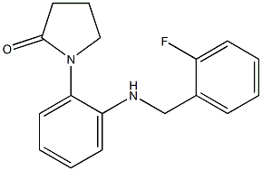 1-(2-{[(2-fluorophenyl)methyl]amino}phenyl)pyrrolidin-2-one Struktur