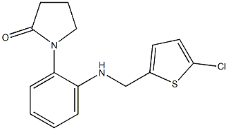 1-(2-{[(5-chlorothiophen-2-yl)methyl]amino}phenyl)pyrrolidin-2-one Struktur