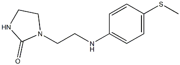 1-(2-{[4-(methylsulfanyl)phenyl]amino}ethyl)imidazolidin-2-one Struktur