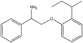 1-(2-amino-2-phenylethoxy)-2-(butan-2-yl)benzene Struktur