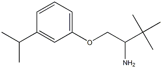 1-(2-amino-3,3-dimethylbutoxy)-3-(propan-2-yl)benzene Struktur