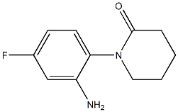 1-(2-amino-4-fluorophenyl)piperidin-2-one Struktur