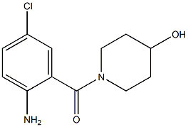 1-(2-amino-5-chlorobenzoyl)piperidin-4-ol Struktur