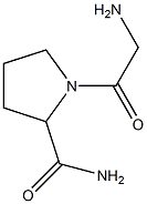 1-(2-aminoacetyl)pyrrolidine-2-carboxamide Struktur