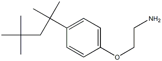 1-(2-aminoethoxy)-4-(2,4,4-trimethylpentan-2-yl)benzene Struktur