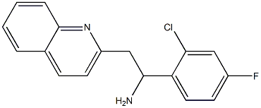 1-(2-chloro-4-fluorophenyl)-2-(quinolin-2-yl)ethan-1-amine Struktur