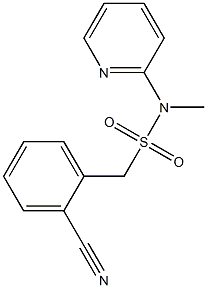 1-(2-cyanophenyl)-N-methyl-N-(pyridin-2-yl)methanesulfonamide Struktur