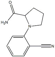 1-(2-cyanophenyl)pyrrolidine-2-carboxamide Struktur