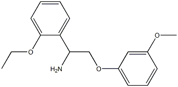 1-(2-ethoxyphenyl)-2-(3-methoxyphenoxy)ethanamine Struktur