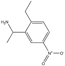 1-(2-ethyl-5-nitrophenyl)ethan-1-amine Struktur