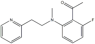 1-(2-fluoro-6-{methyl[2-(pyridin-2-yl)ethyl]amino}phenyl)ethan-1-one Struktur