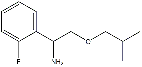 1-(2-fluorophenyl)-2-(2-methylpropoxy)ethan-1-amine Struktur