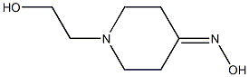 1-(2-hydroxyethyl)piperidin-4-one oxime Struktur