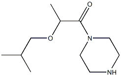 1-(2-isobutoxypropanoyl)piperazine Struktur