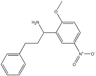 1-(2-methoxy-5-nitrophenyl)-3-phenylpropan-1-amine Struktur