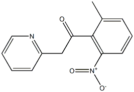 1-(2-methyl-6-nitrophenyl)-2-(pyridin-2-yl)ethan-1-one Struktur