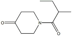 1-(2-methylbutanoyl)piperidin-4-one Struktur