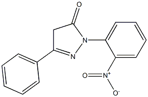 1-(2-nitrophenyl)-3-phenyl-4,5-dihydro-1H-pyrazol-5-one Struktur