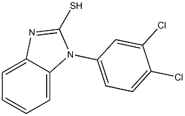 1-(3,4-dichlorophenyl)-1H-1,3-benzodiazole-2-thiol Struktur