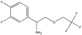 1-(3,4-difluorophenyl)-2-(2,2,2-trifluoroethoxy)ethanamine Struktur