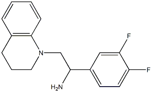 1-(3,4-difluorophenyl)-2-(3,4-dihydroquinolin-1(2H)-yl)ethanamine Struktur