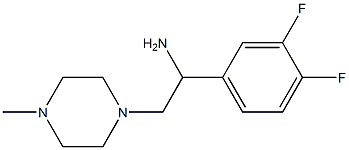 1-(3,4-difluorophenyl)-2-(4-methylpiperazin-1-yl)ethanamine Struktur