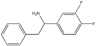 1-(3,4-difluorophenyl)-2-phenylethan-1-amine Struktur