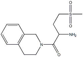 1-(3,4-dihydroisoquinolin-2(1H)-yl)-4-(methylsulfonyl)-1-oxobutan-2-amine Struktur