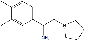 1-(3,4-dimethylphenyl)-2-(pyrrolidin-1-yl)ethan-1-amine Struktur