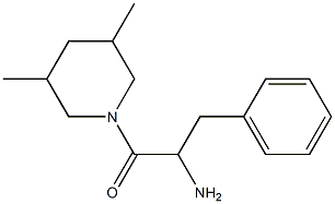 1-(3,5-dimethylpiperidin-1-yl)-1-oxo-3-phenylpropan-2-amine Struktur